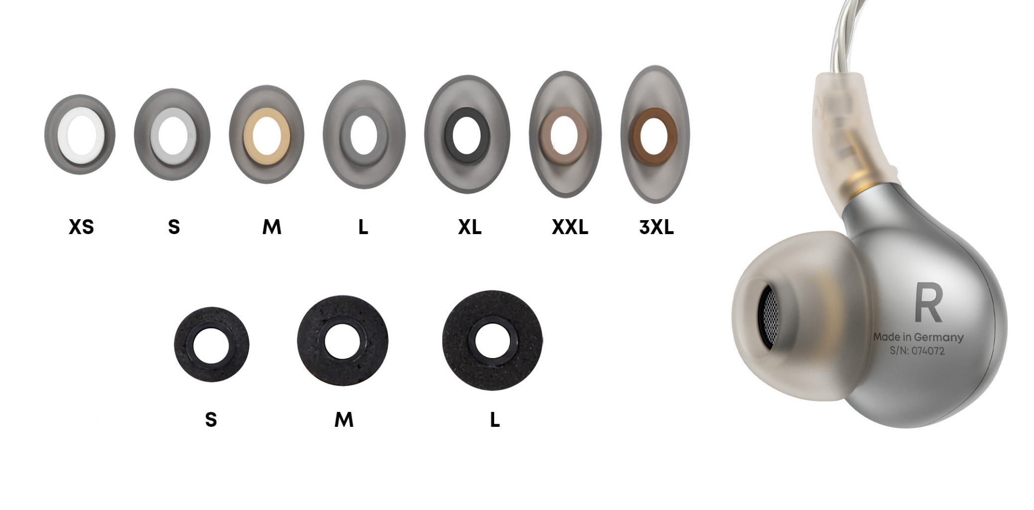 Eartips des XELENTO