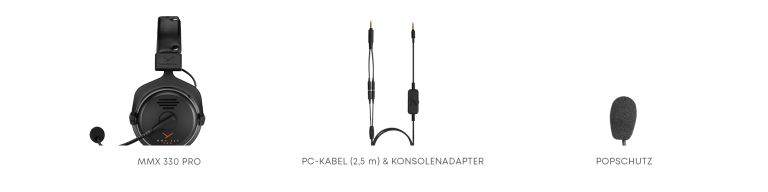beyerdynamic - MMX 330 PRO - Lieferumfang